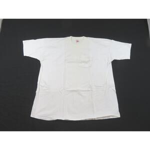BVD Pocket T-Shirt, Plain Blank, White Sz 3XL 1990s